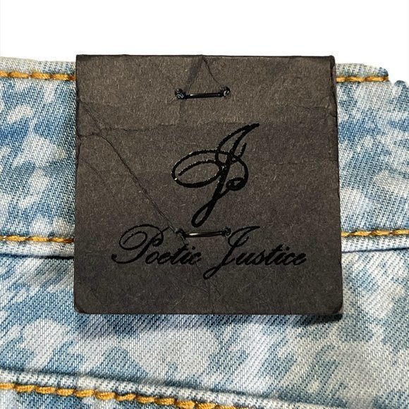 NEW Poetic Justice Frayed Hem Jean Shorts Sz. 28 NWT‎ - Picture 5 of 8